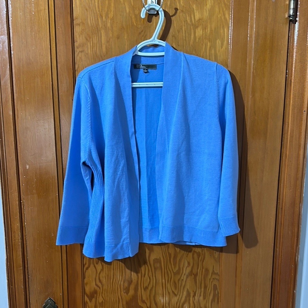 89th and Madison Blue Women's Sweater Sz  large